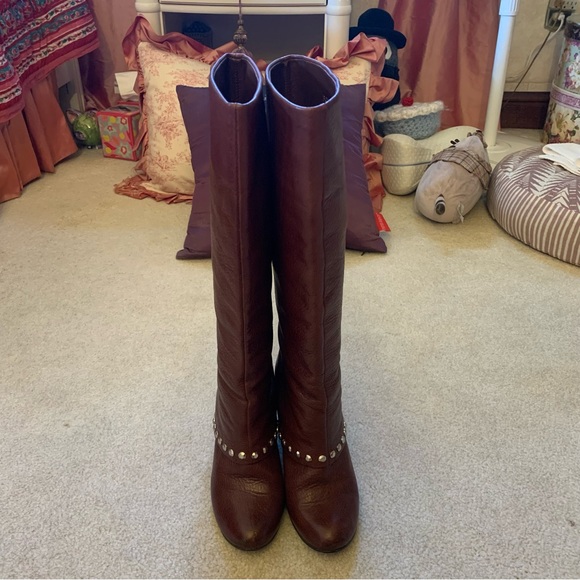 BCBGeneration Brown Leather Boots - Picture 4 of 12